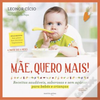 capa do livro mãe vamos cozinhar, com receitas para bebés e famílias.